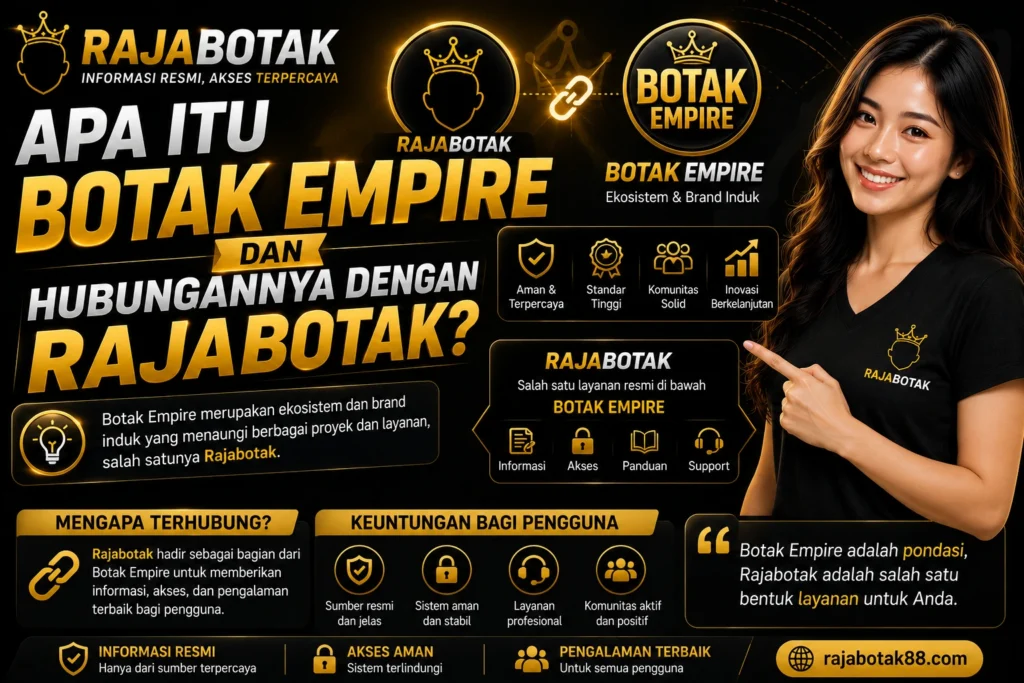 Ilustrasi hubungan Botak Empire dan Rajabotak dalam informasi brand
