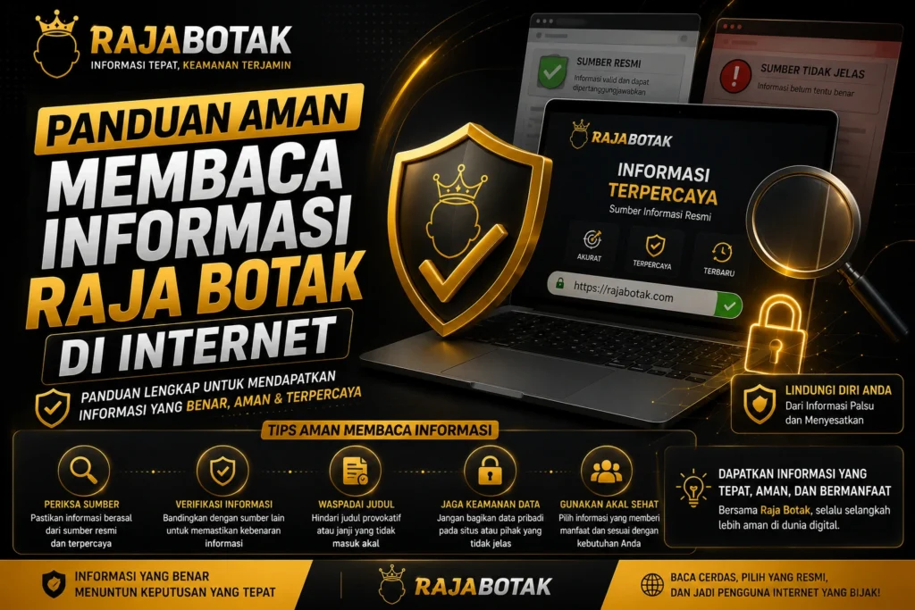 Panduan aman membaca informasi Rajabotak di internet