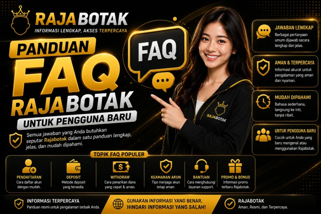 Panduan FAQ Rajabotak untuk pengguna baru memahami akses dan informasi resmi
