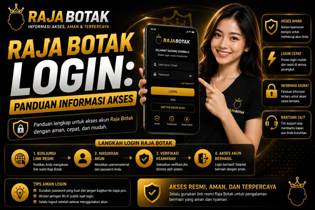 Panduan Rajabotak login untuk memahami informasi akses akun