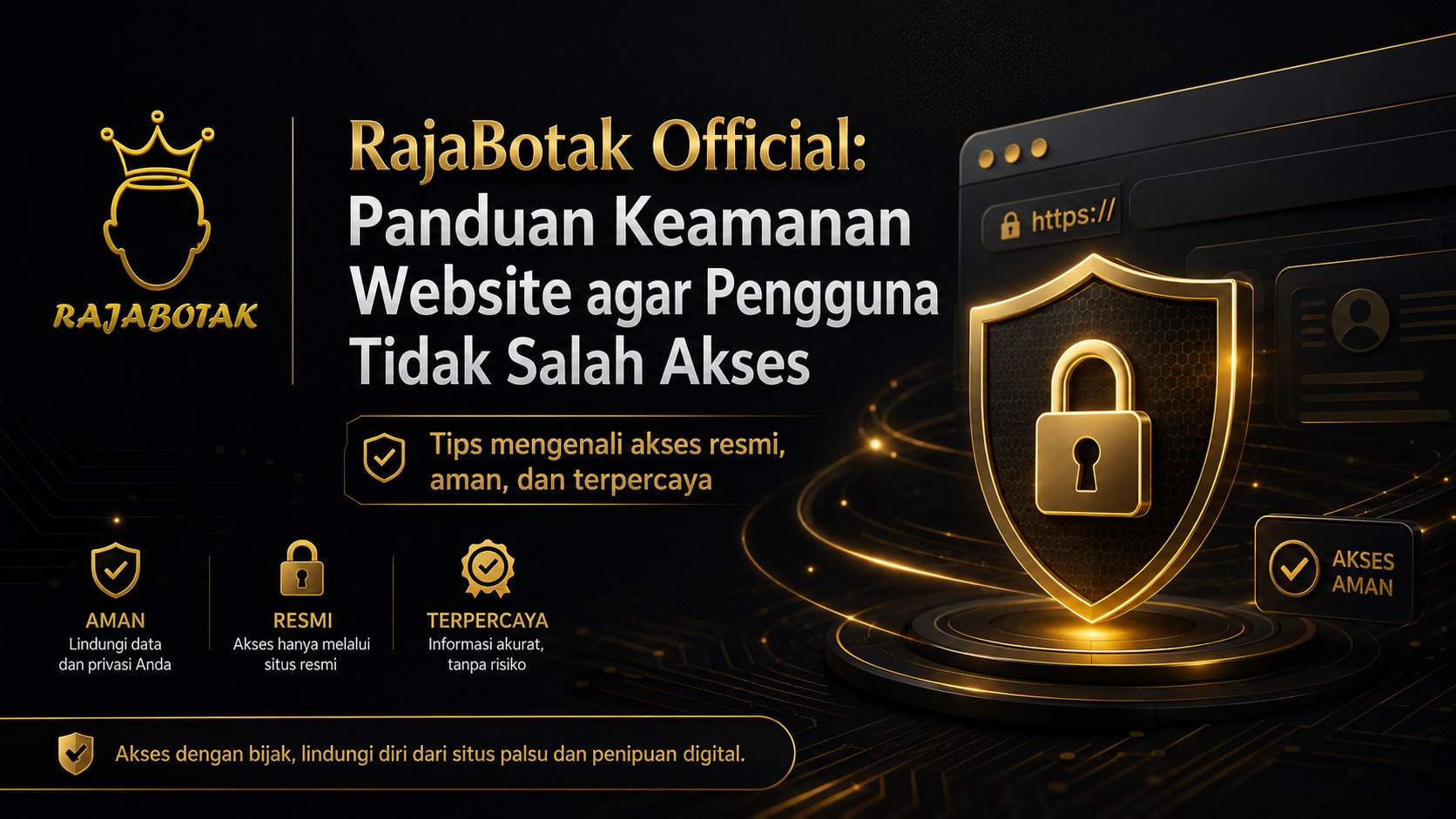 panduan login rajabotak yang aman