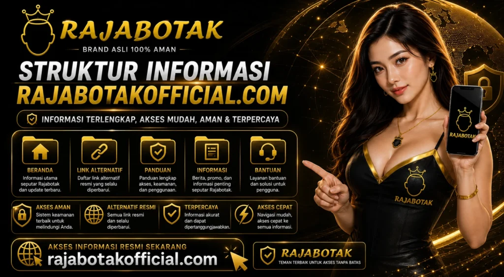 Struktur informasi RajaBotakOfficial.com untuk membantu pengguna menemukan halaman yang tepat