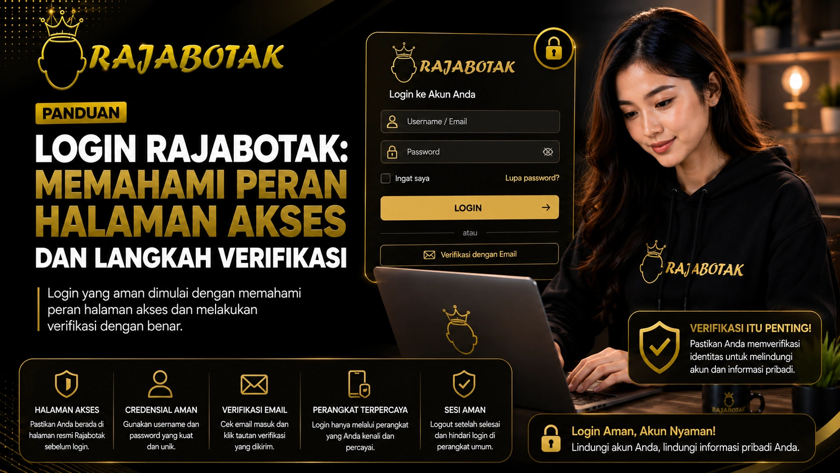 Panduan login RajaBotak untuk memahami halaman akses, URL, dan langkah verifikasi
