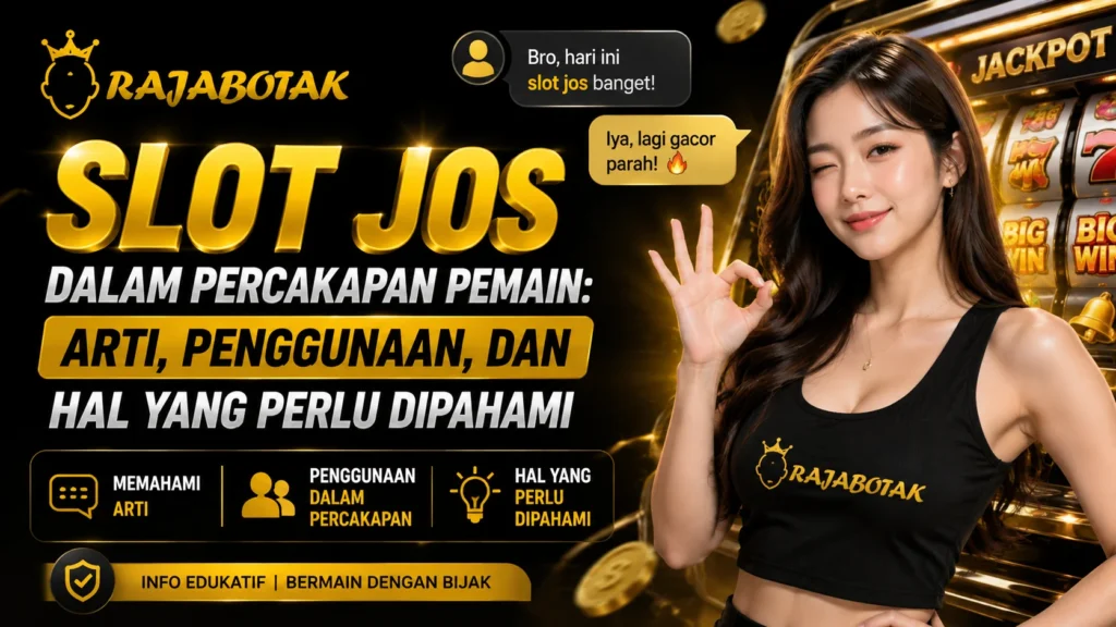 Ilustrasi artikel Rajabotak tentang istilah slot jos dalam percakapan pemain