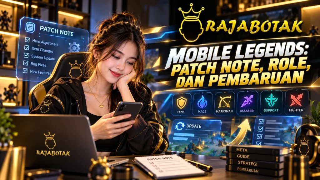 Mobile Legends patch note, role, dan pembaruan di RajaBotak