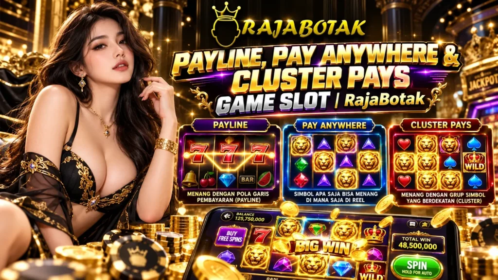 Payline, pay anywhere, dan cluster pays game slot | RajaBotak
