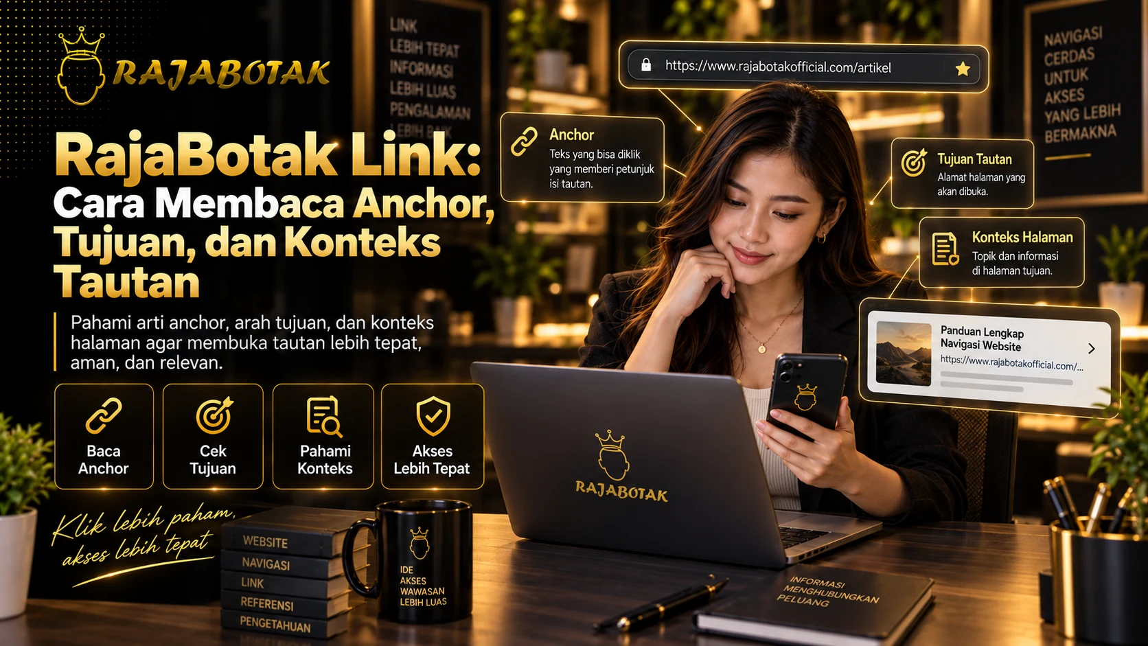 RajaBotak Link: Cara Membaca Anchor, Tujuan, dan Konteks Tautan RajaBotak Link cara membaca anchor, tujuan, dan konteks tautan di RajaBotak Official