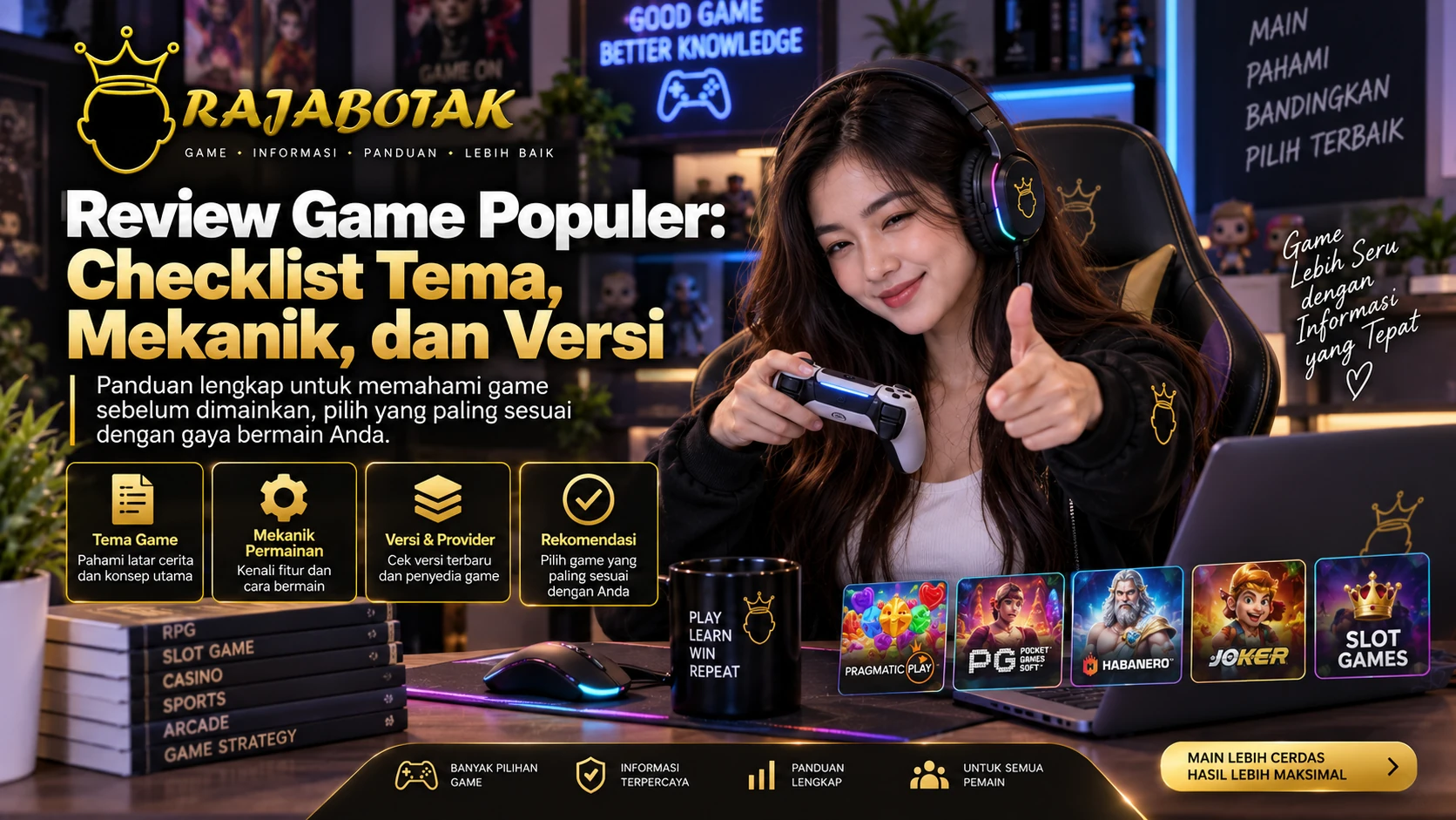 Review Game Populer: Checklist Tema, Mekanik, dan Versi Review Game Populer checklist tema, mekanik, dan versi di RajaBotak Official