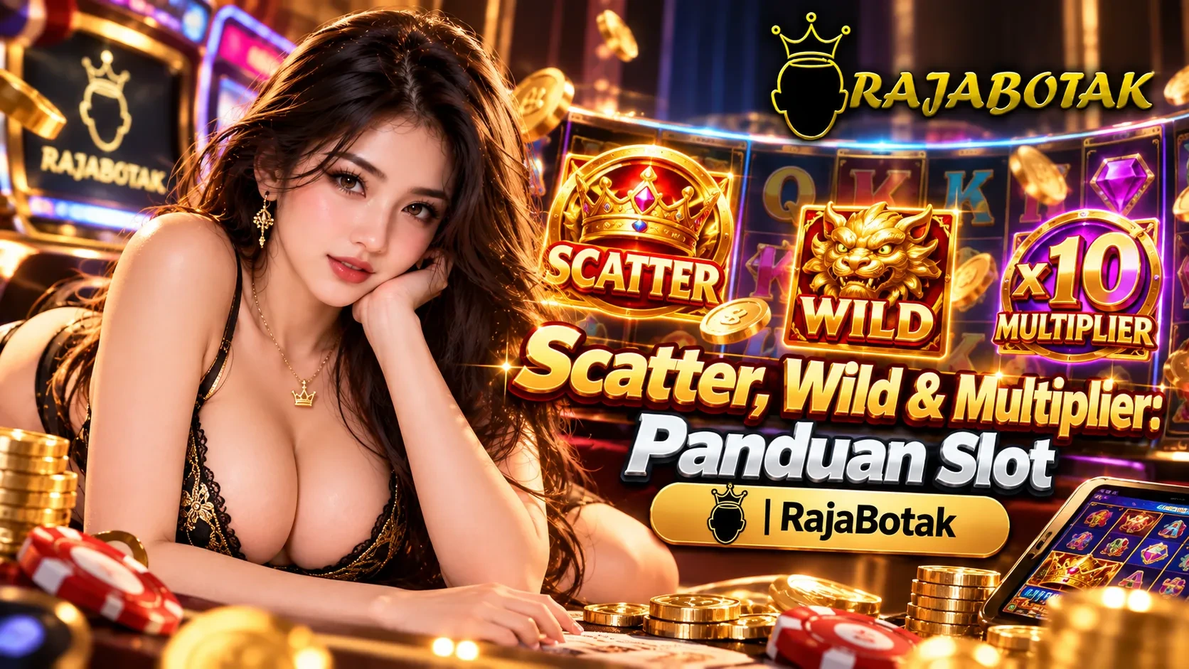 Scatter, wild, dan multiplier pada game slot | RajaBotak