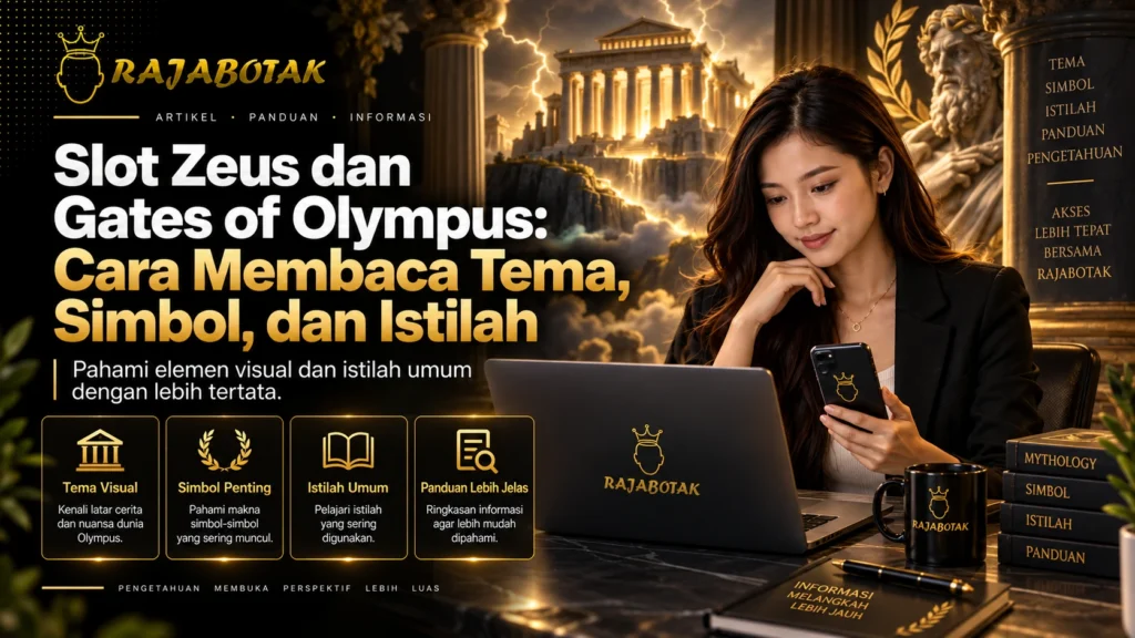Banner Slot Zeus dan Gates of Olympus untuk membaca tema, simbol, dan istilah