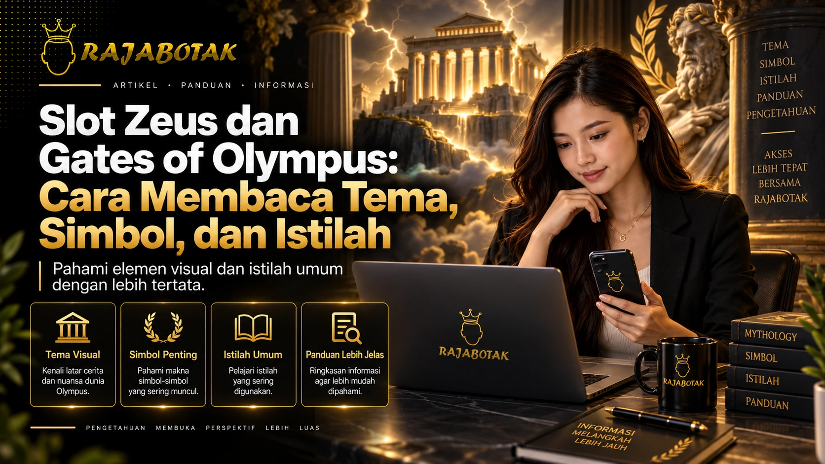 Banner Slot Zeus dan Gates of Olympus untuk membaca tema, simbol, dan istilah