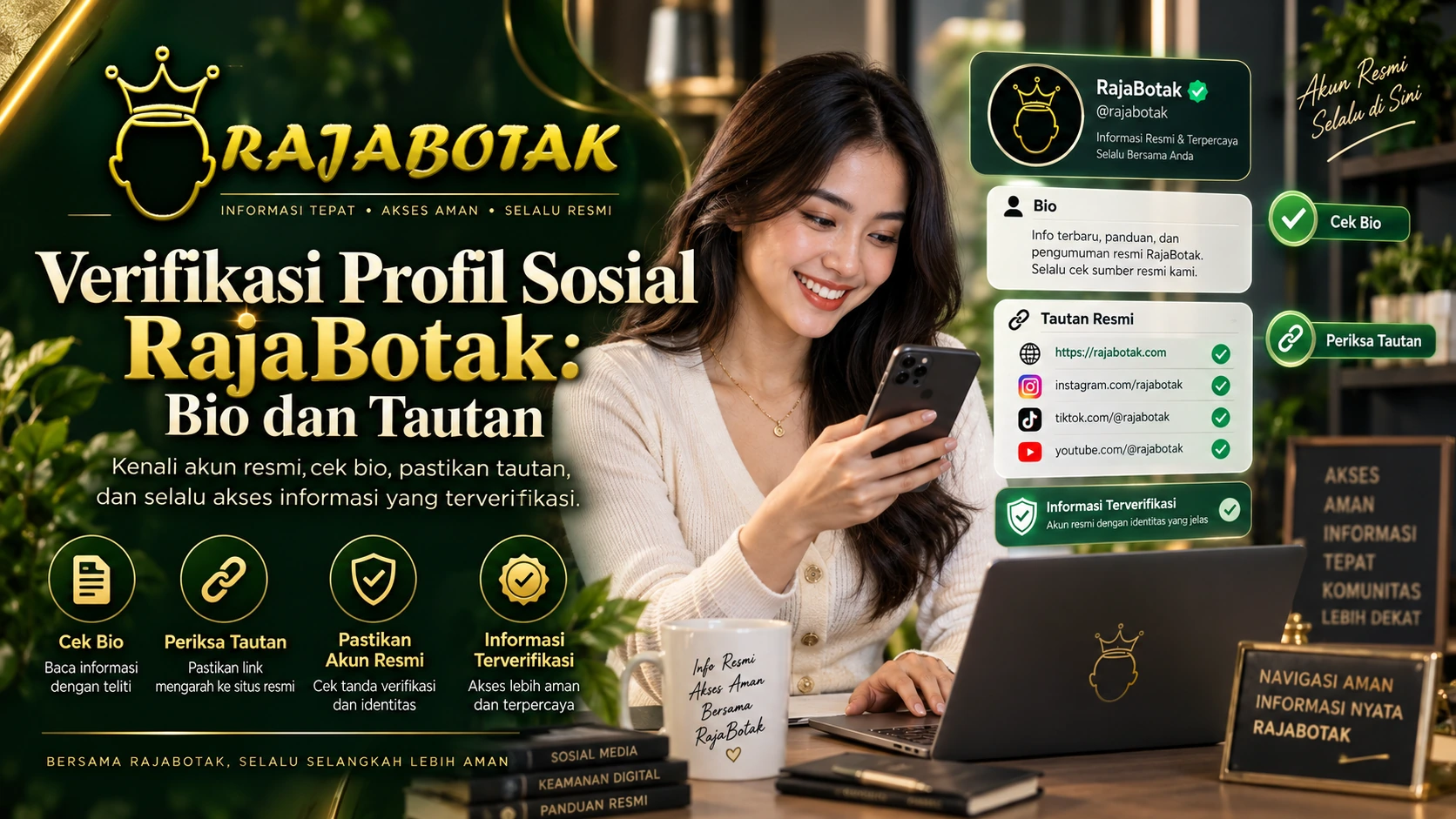 Verifikasi profil sosial RajaBotak bio dan tautan